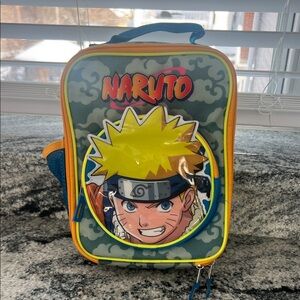 Naruto Lunch Box with Yellow and Blue Accents